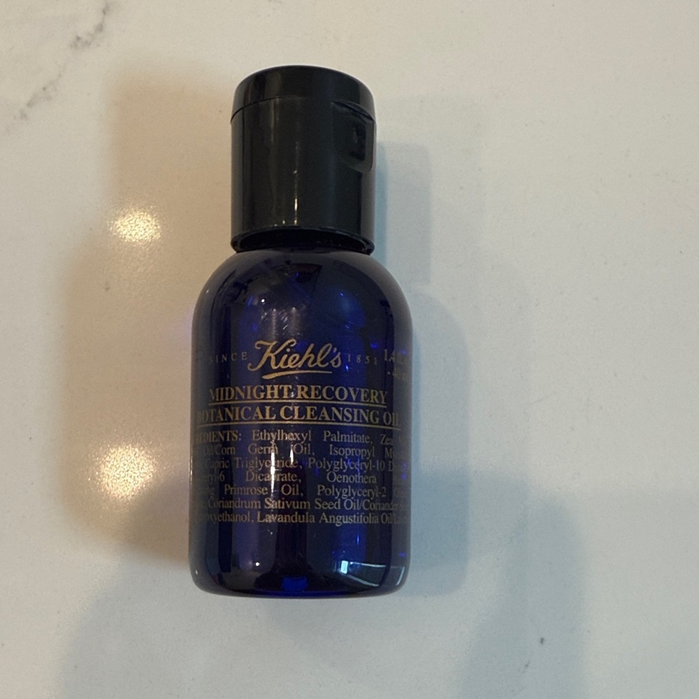 Kiehl's Midnight Recovery Botanical Cleansing Oil - Deep Blue Bottle